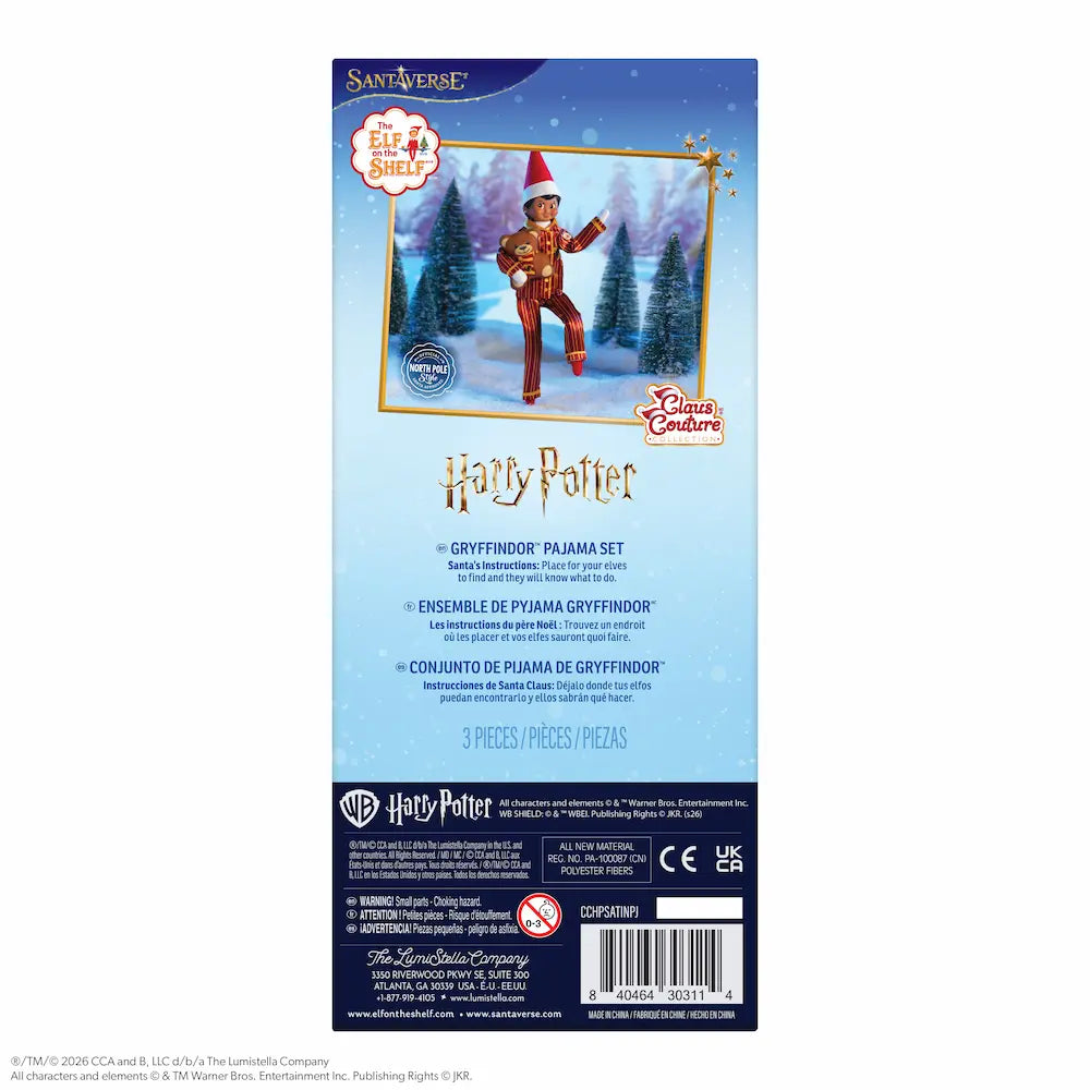 PRE-ORDER | Harry Potter™ Gryffindor™ Pajama Set | Claus Couture Collection®