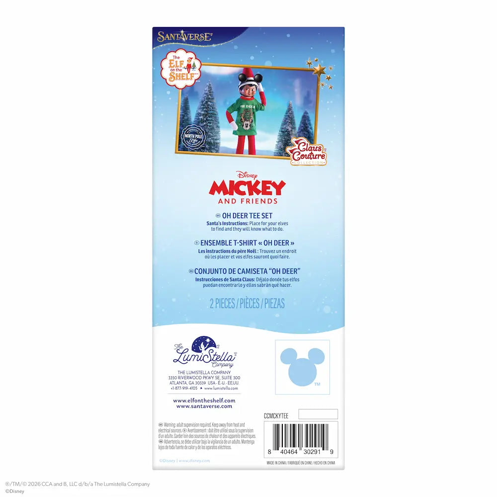 PRE-ORDER | Disney's Mickey & Friends Oh Deer Tee Set | Claus Couture Collection®