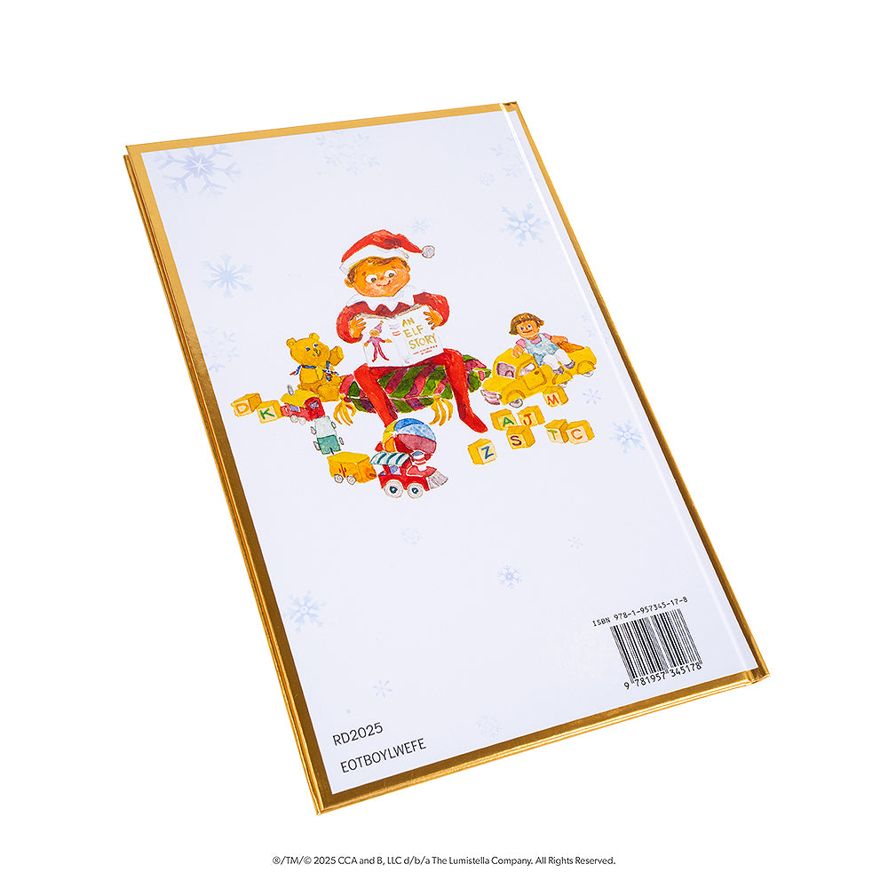 The back of the artfully illustrated 20th anniversary edition storybook