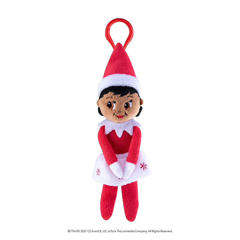 Full product preview of the Girl with Brown Eyes Plushee Pals Mini Clip