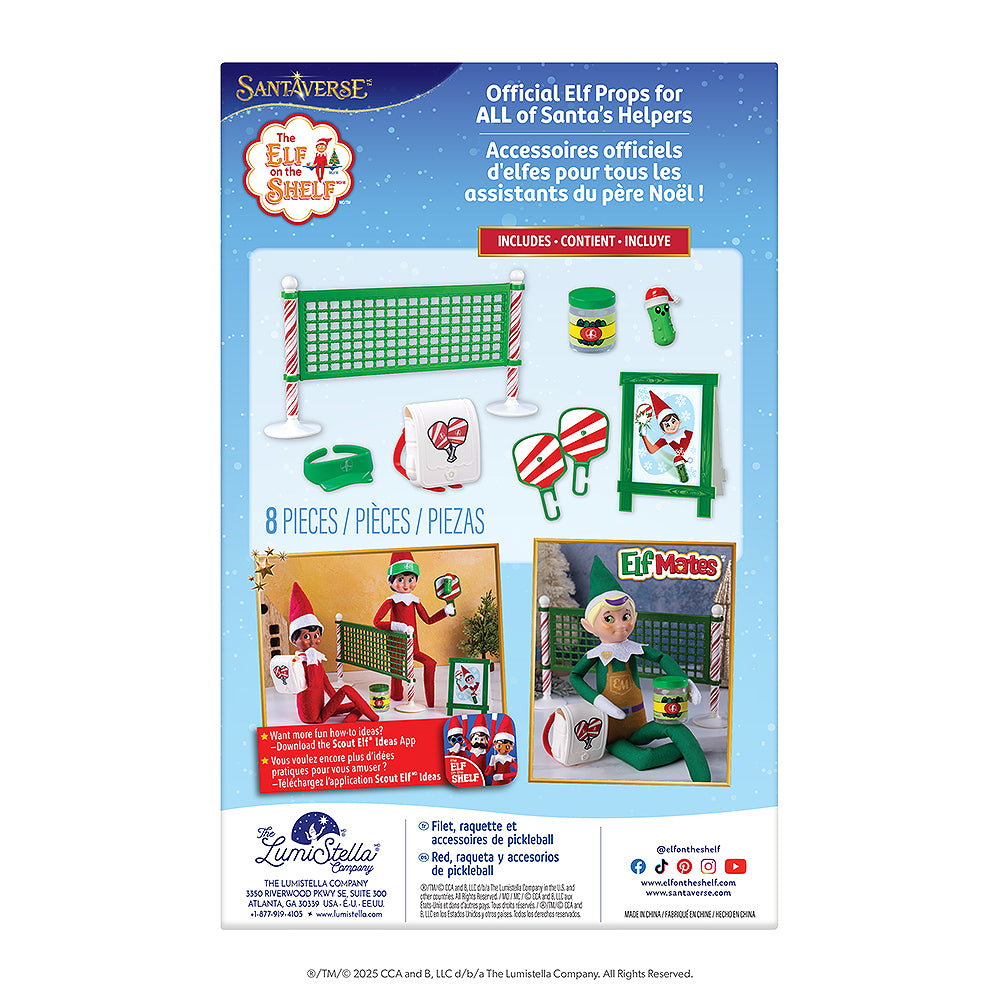 A back view of the Polar Props™ Pickleball Play Pack packaging.
