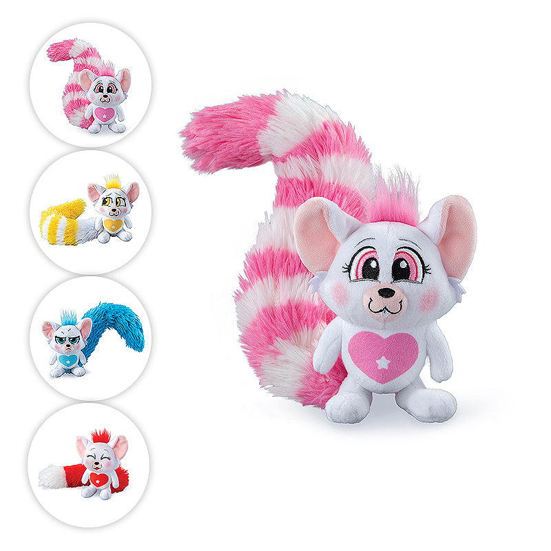 Bogie™ Plush 4 Options: pink, yellow, blue and red