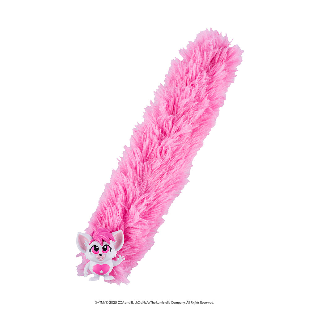 A product shot of the pink Bogie™ Wrap-Alongs with the tail extended