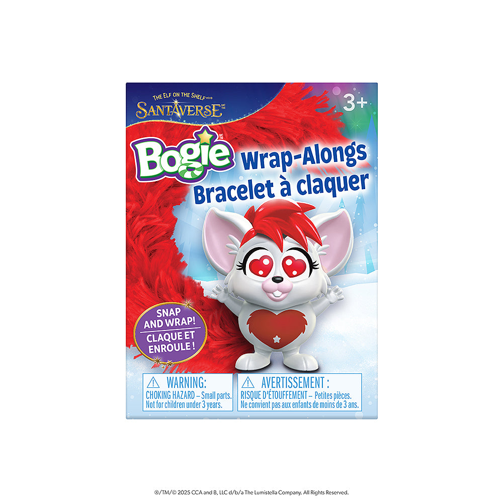 The front packaging of the red Bogie™ Wrap-Alongs