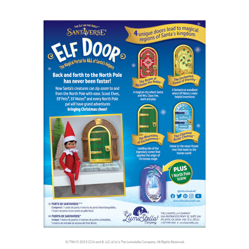 The Elf on the Shelf® Santaverse™ Elf Door - Packaging Back