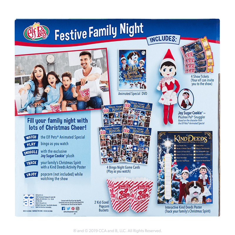 Family Fun Night: Back of Packaging