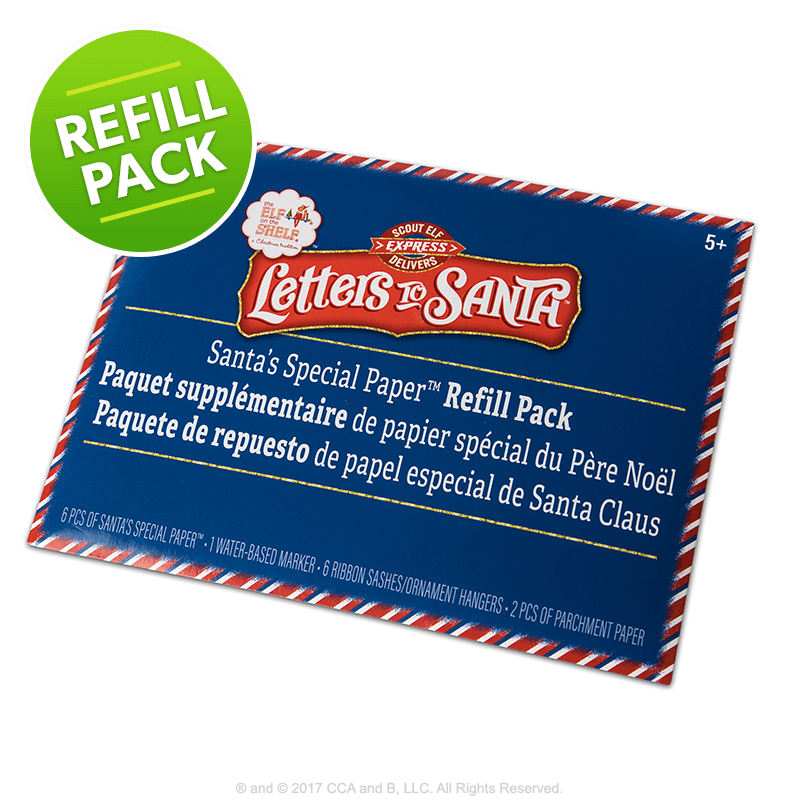 Scout Elf Express Delivers Letters to Santa®: Santa’s Special Paper® Refill Pack Package Front