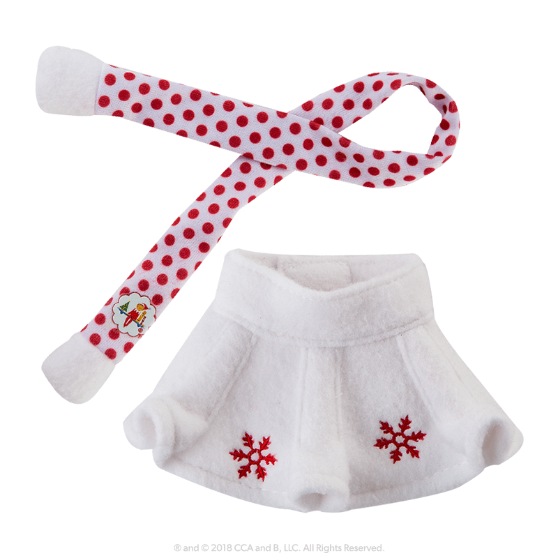 Claus Couture Collection® Snowflake Skirt & Scarf: Skirt and Scarf