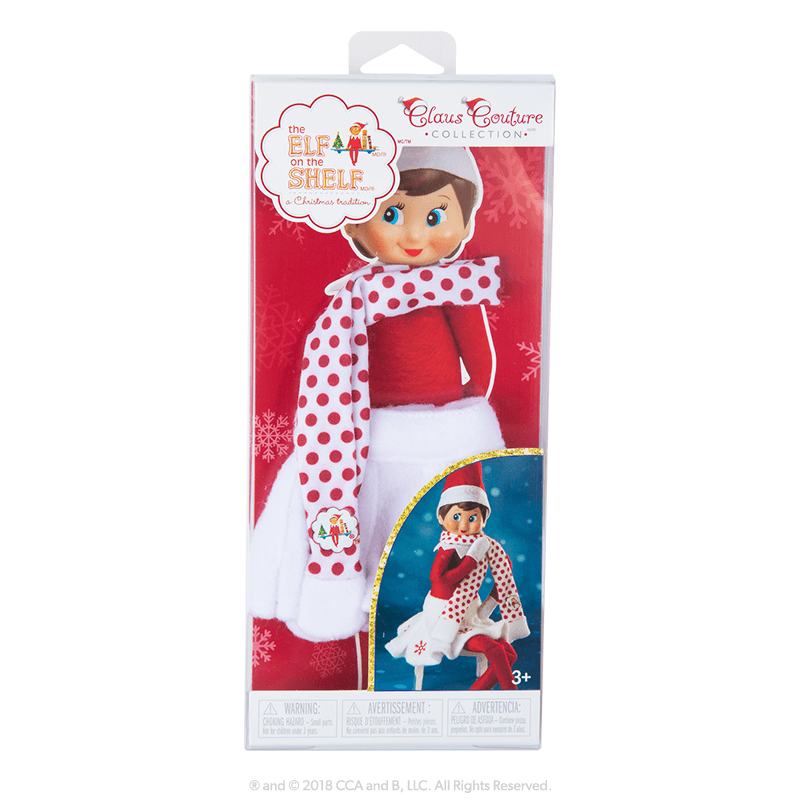 Claus Couture Collection® Snowflake Skirt & Scarf: Front of Packaging