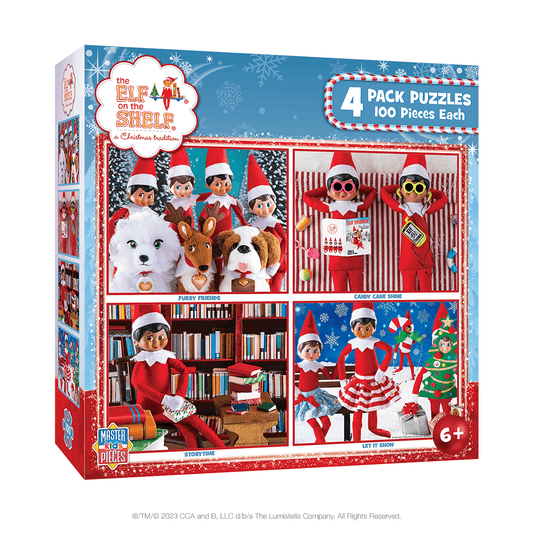 The Elf on the Shelf Jigsaw Puzzle Multi-Pack: Front of Box