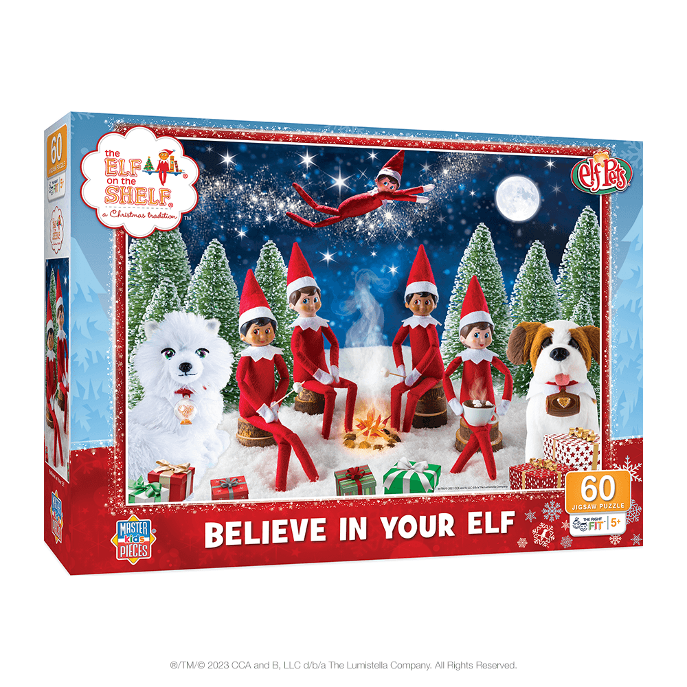The Elf on the Shelf Believe in Your Elf Jigsaw Puzzle: Front of Box