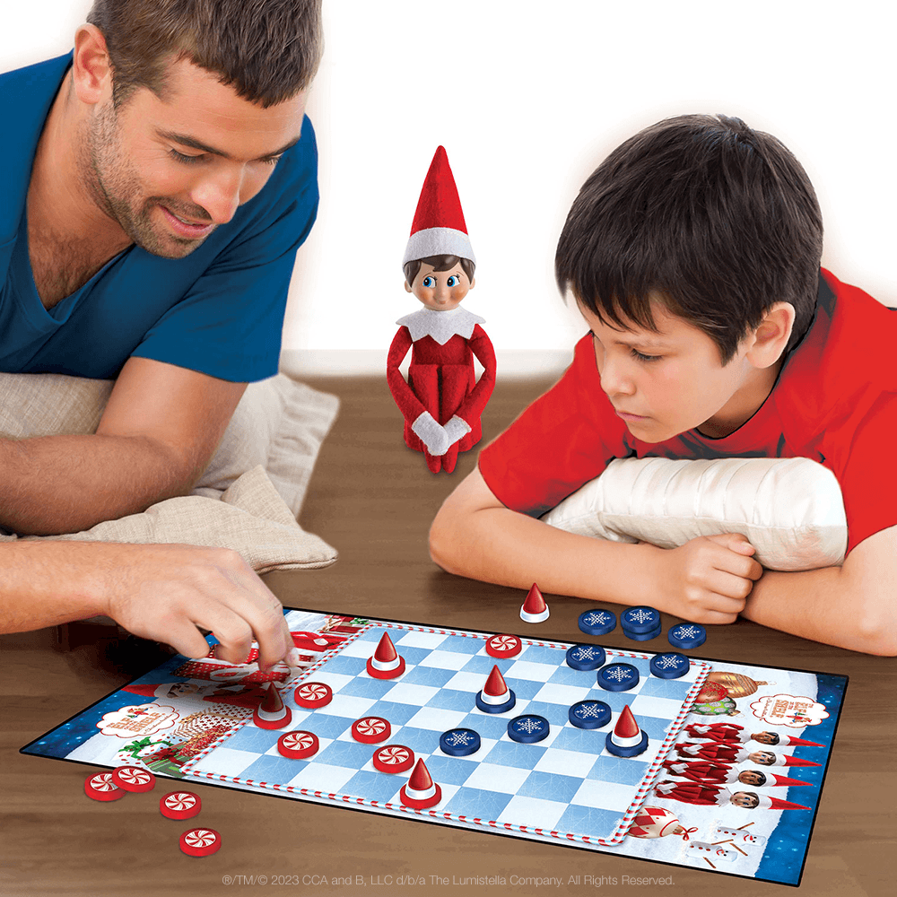 The Elf on the Shelf Collectible Checkers Set: Adult and Child Playing Game
