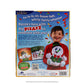 SnoStax™ Razzle the Celebration Snowman plush and book, back of packaging