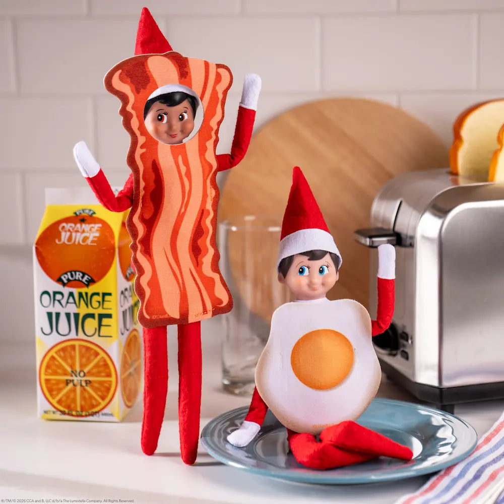 PRE-ORDER | Bestie Bundle Elf Costume Set: Bacon & Eggs | Claus Couture Collection®