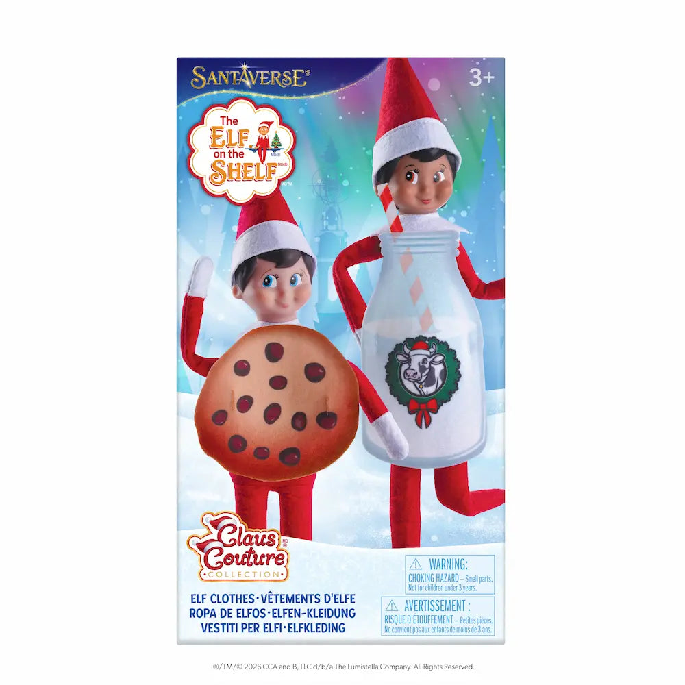 PRE-ORDER | Bestie Bundle Elf Costume Set: Milk & Cookies | Claus Couture Collection®