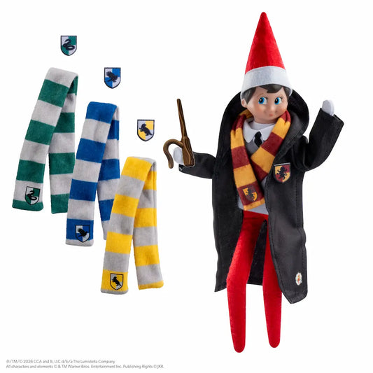 PRE-ORDER | Harry Potter™ Hogwarts™ House Robe Set for the Scout Elf® | Polar Props®