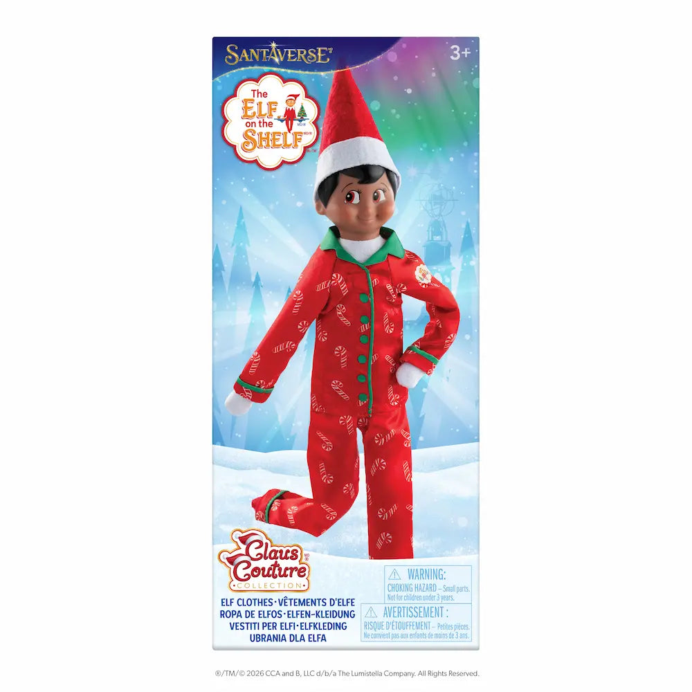 PRE-ORDER | Candy Cane Couture Elf Pajama Set | Claus Couture Collection®