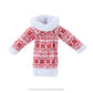 A product flat lay image of the Claus Couture Collection® Snowflake Sweetie Dress