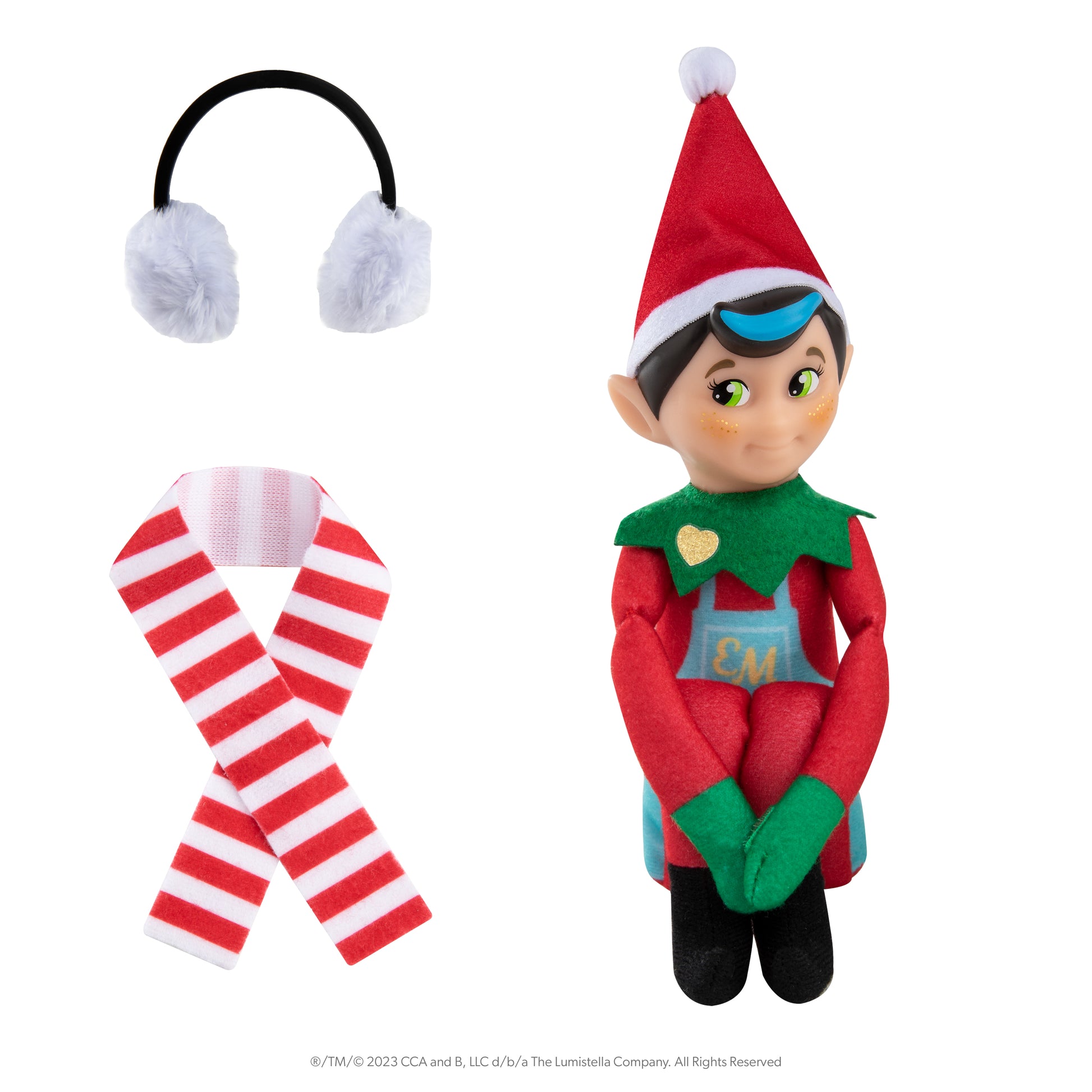 Elf Mates® Chef with light skin tone posed with scarf and ear muffs