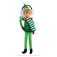 Elf Mates® Cobbler with light skin tone wearing scarf and ear muffs posed standing up