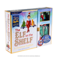 A front, side-view of the packaging of The Elf on the Shelf®: A Christmas Tradition 20th Anniversary Sparkle Holiday Box Set, with a view of the included limited-edition luxury satin long pajama set with Swarovski® crystals, and limited-edition keepsake Scout Elf® ornament. Swarovski® crystals fill the lettering "Elf", "Shelf" and "20" on both the cover and side of this collectible box set.