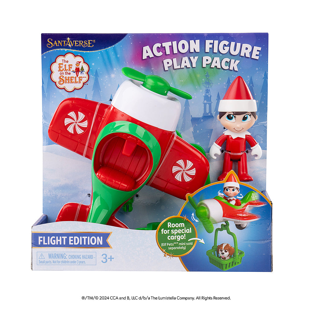 The Elf on the Shelf® Action Figure Play Pack: Flight Edition packaging front