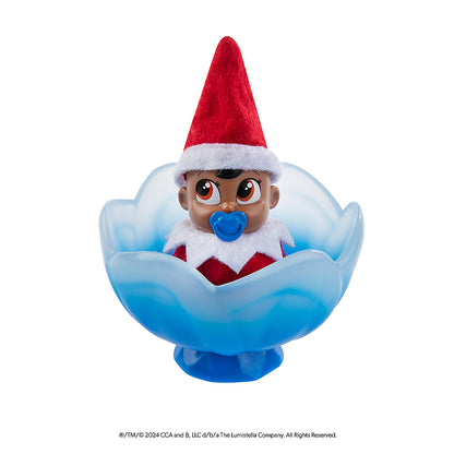 Frost Pips™ boy pip in blue frosty flower cradle