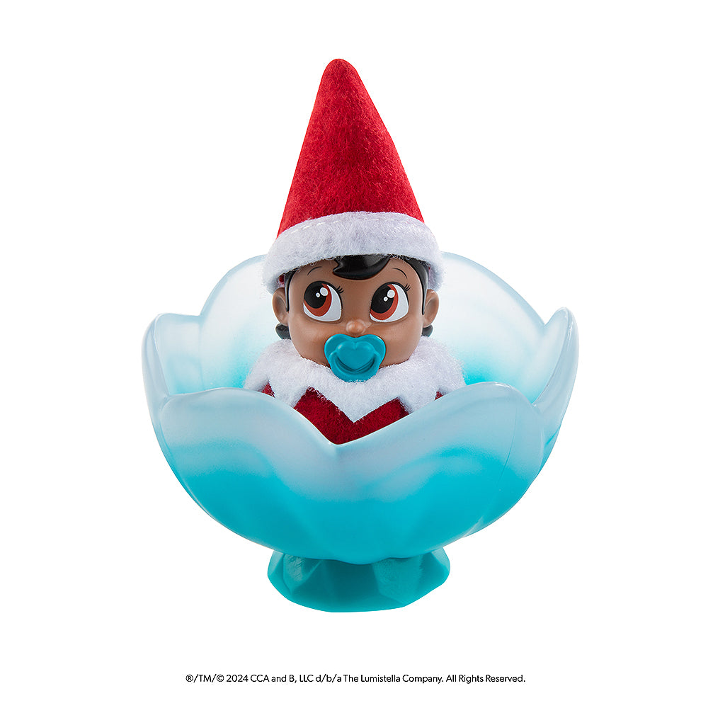 Frost Pips™ girl pip in turquoise frosty flower cradle