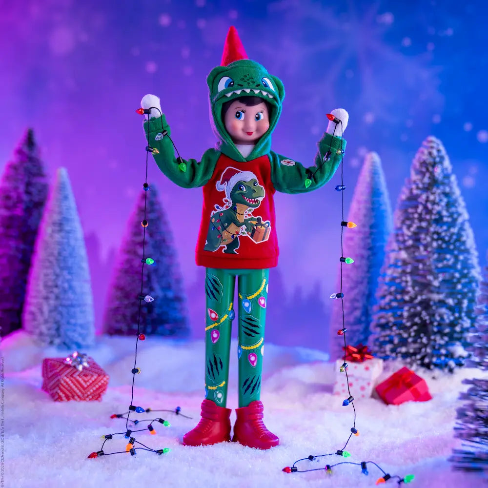 PRE-ORDER | Flair Wear™ Dashing Dino Elf Hoodie & Standing Pants | MagiFreez®