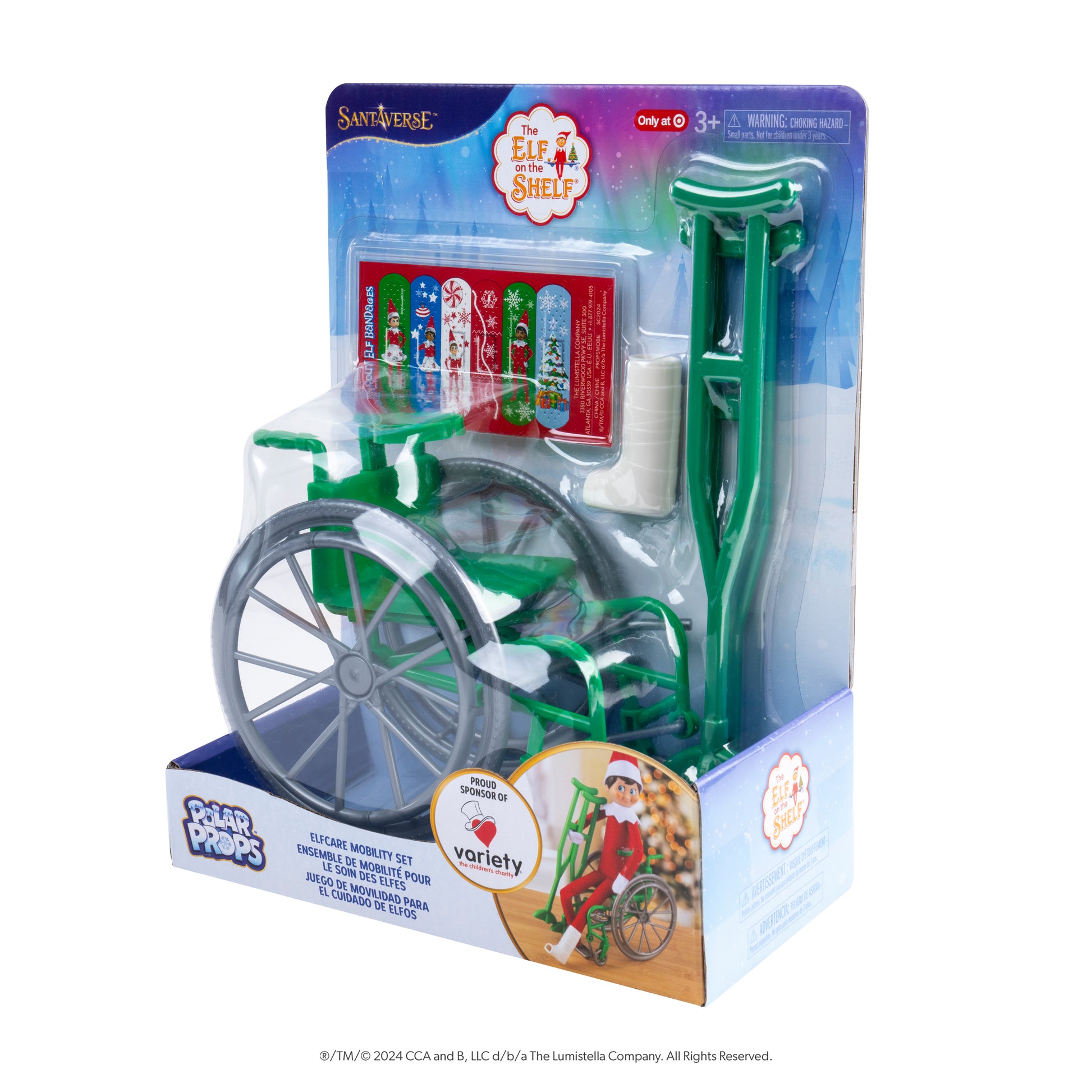 Polar Props™ Elfcare Mobility Set packaging side view