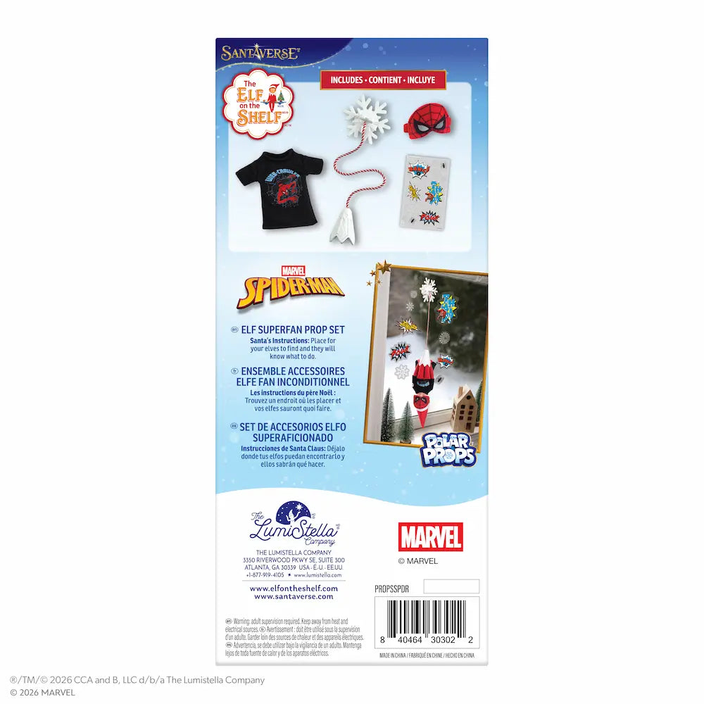 PRE-ORDER | Marvel Spider-Man Elf Superfan Prop Set | Polar Props®