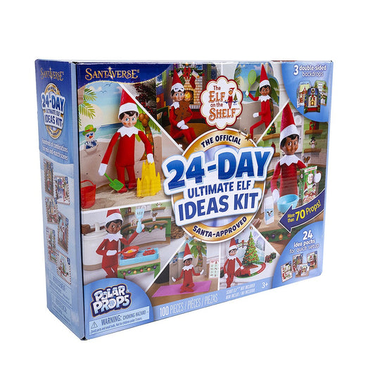 Polar Props™ 24-Day Ultimate Elf Ideas Kit packaging front side