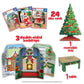 Polar Props™ 24-Day Ultimate Elf Ideas Kit showcasing 24 idea cards, 3 double-sided backdrops, 1 reversible tree, 1 table