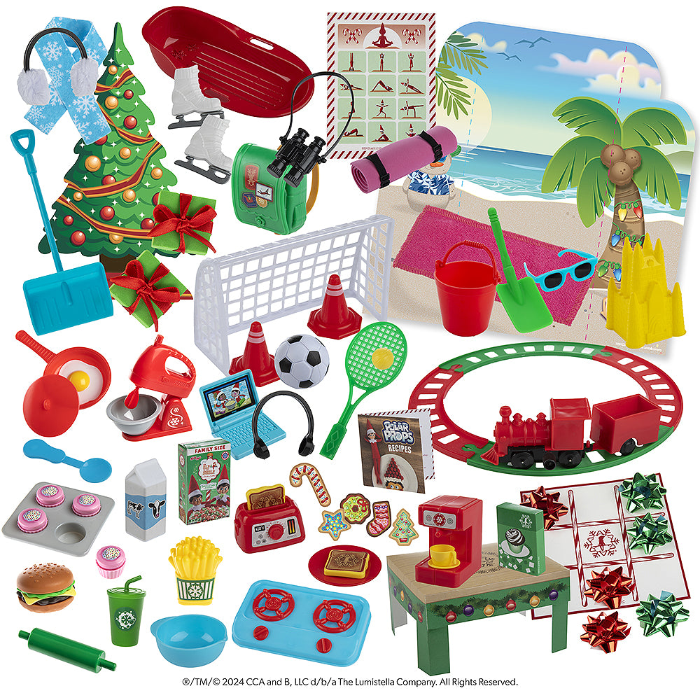 Polar Props™ 24-Day Ultimate Elf Ideas Kit products grouped together