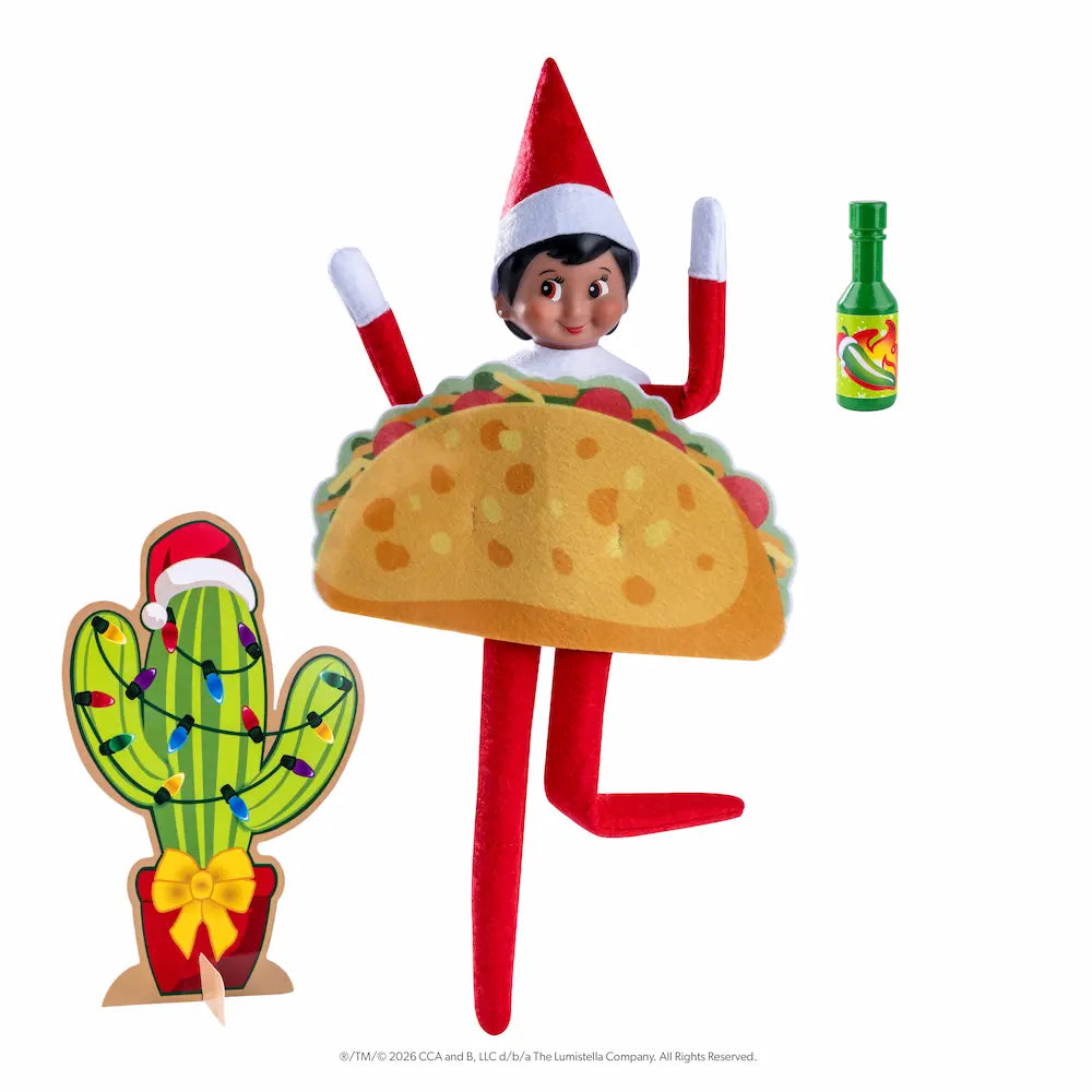 PRE-ORDER | Taco Tuesday Dress-Up Set for the Scout Elf® | Polar Props®