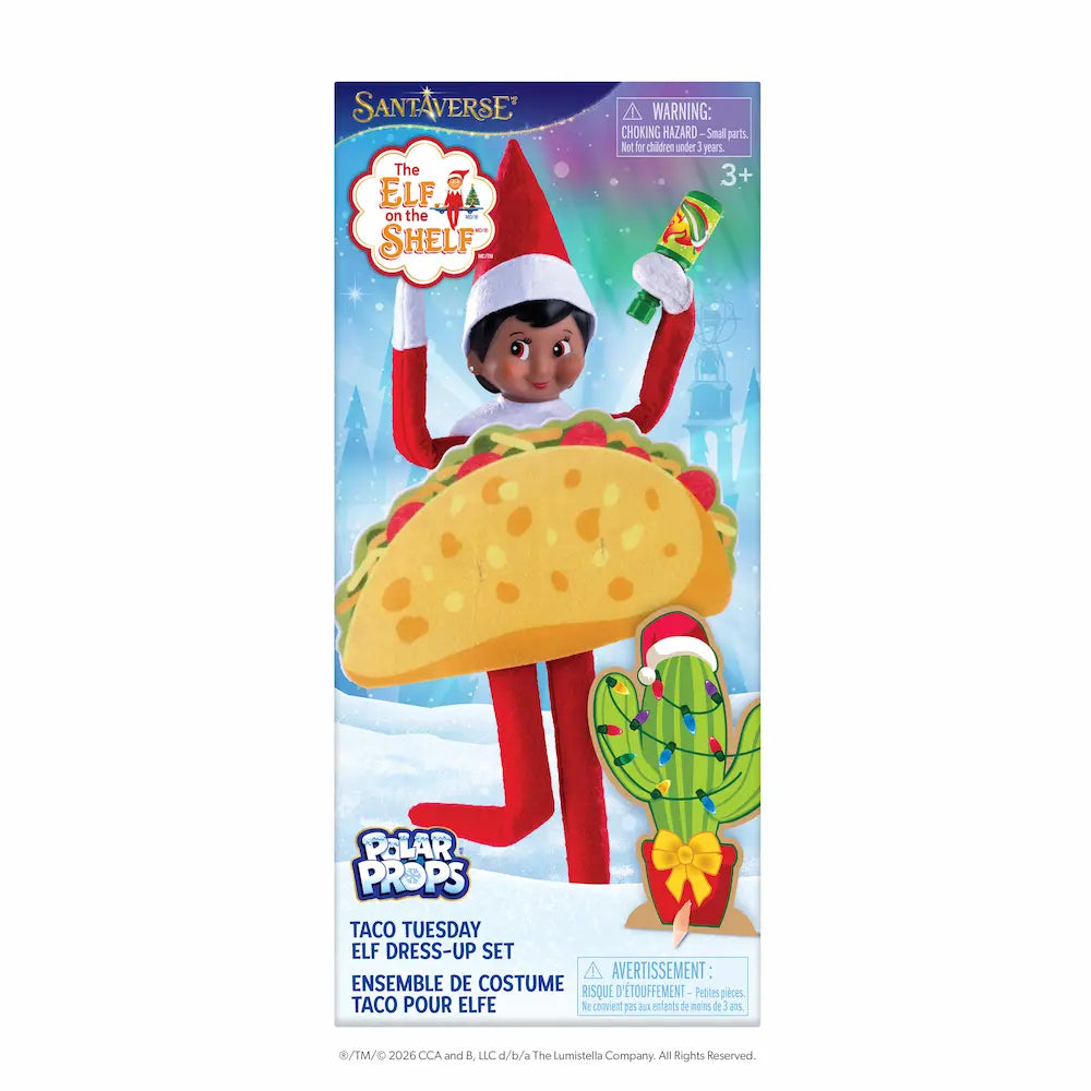 PRE-ORDER | Taco Tuesday Dress-Up Set for the Scout Elf® | Polar Props®