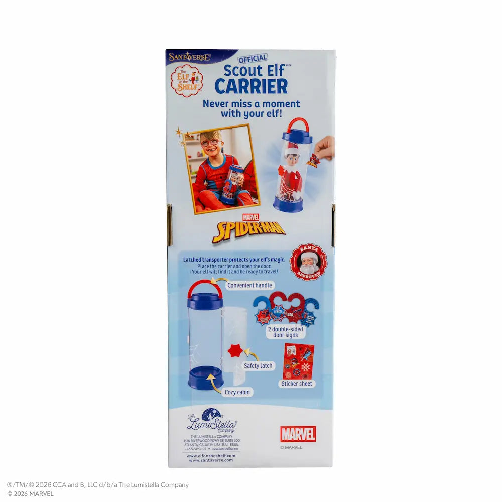 PRE-ORDER | Official Scout Elf Carrier, Marvel Spider-Man Edition | The Elf on the Shelf®