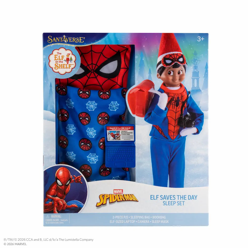 PRE-ORDER | Marvel Spider-Man Elf Saves the Day Superhero Sleep Set | Polar Props®