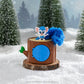 Bogie™ Hideout Surprise blue Bogie™ product silo in a snowy forest