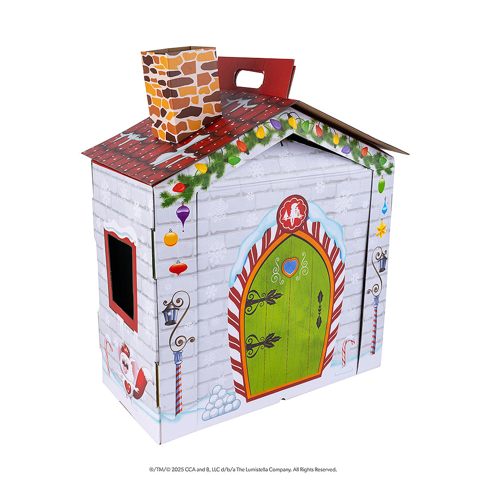 A product silo of The Elf on the Shelf® DIY Elf Cottage with the door closed