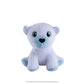 This image features the 1 of the 4 mini plush snow sculpture designs that you could get in the Noorah™ Snow Sculpture Surprise. This plush is a cute polar bear character in white and light blue.