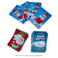 Santaverse™ Snow Battle Card Game card deck stacked and fanned out in play