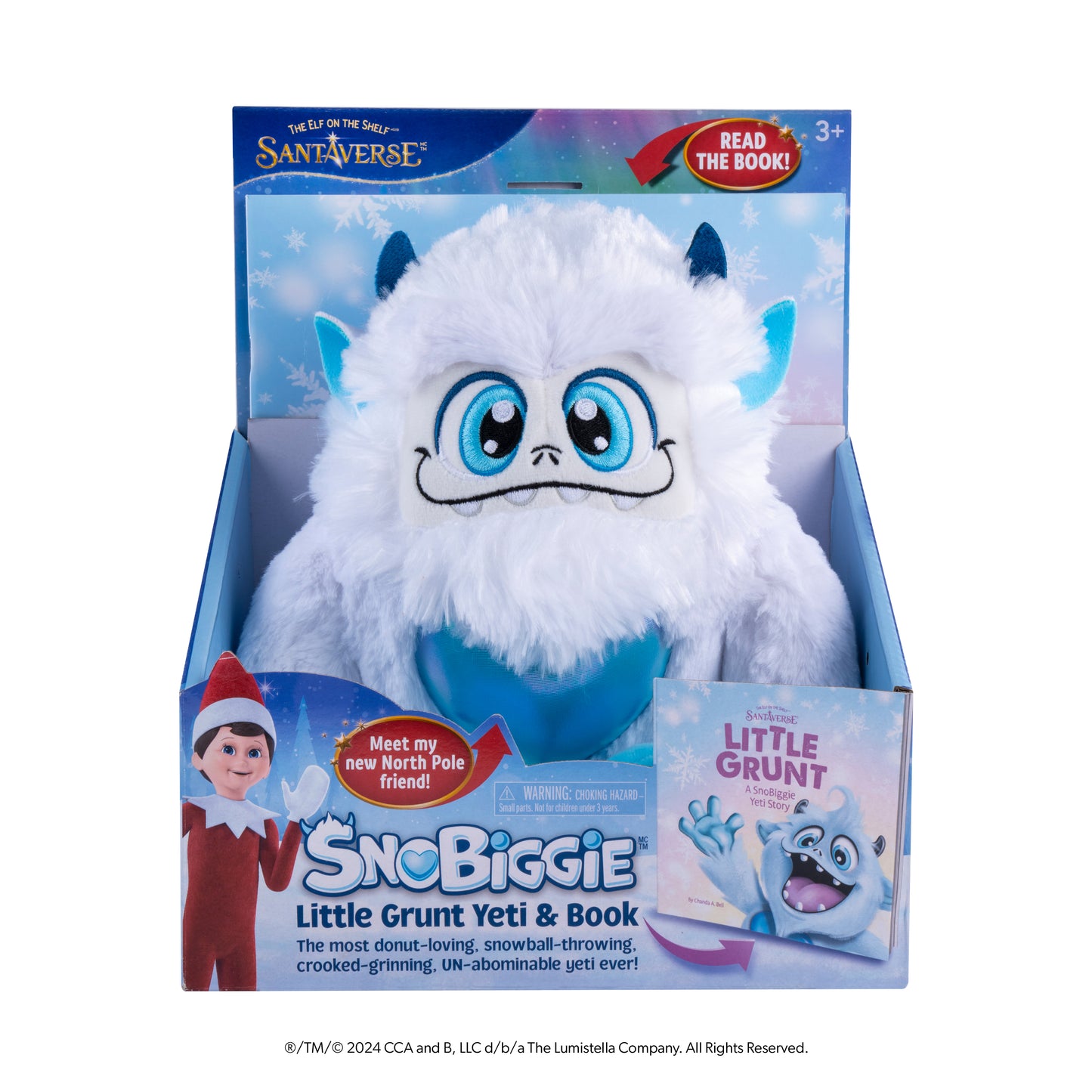 Little Grunt Plush Yeti and Book packaging front