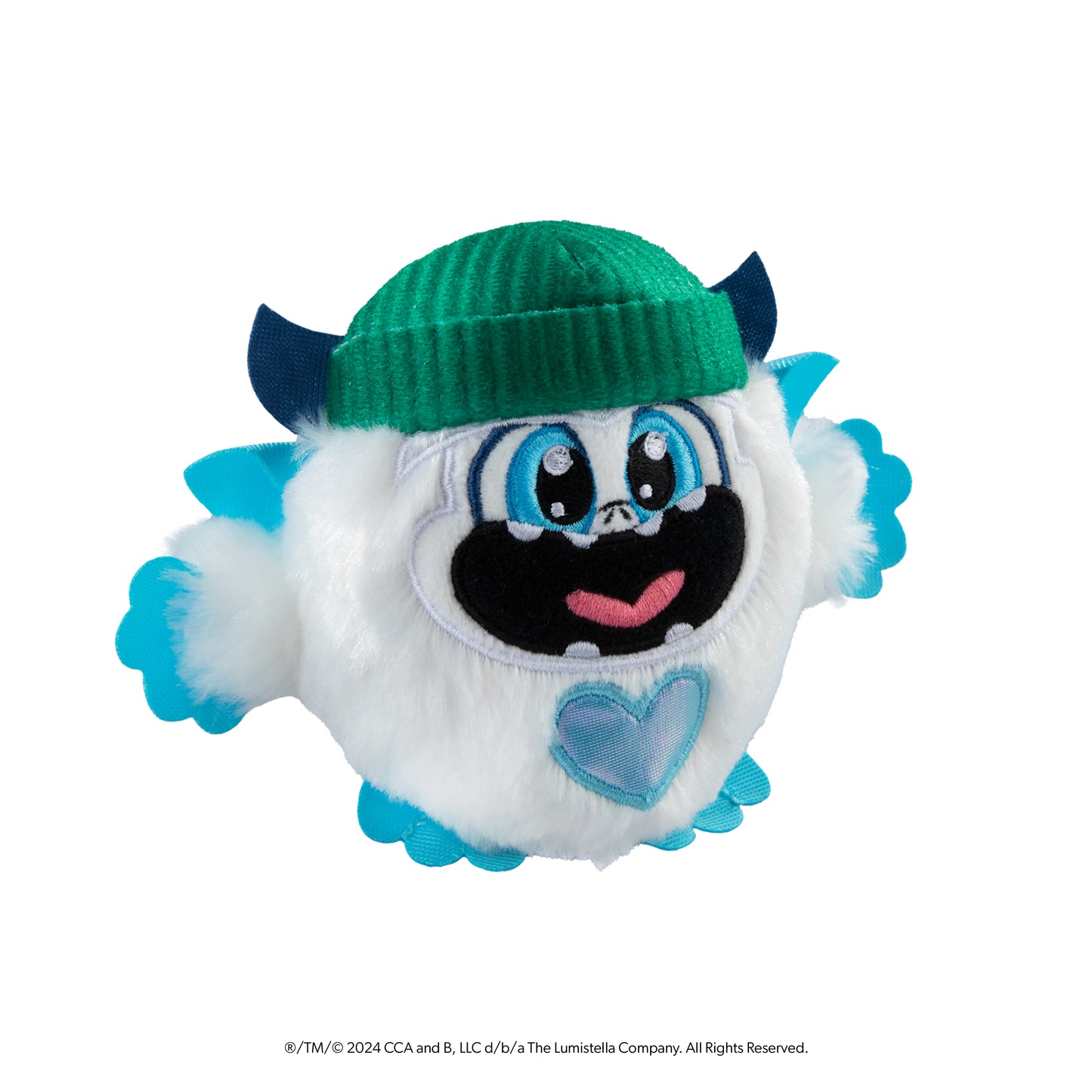 SnoBiggie™ Yeti SnoBall Surprise plush with beanie