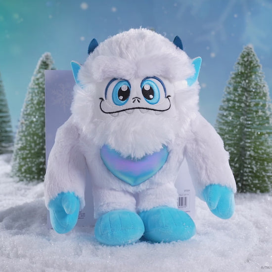 Little Grunt Plush Yeti and Book, spinning around in this product video to give customers a 360 degree view of the product