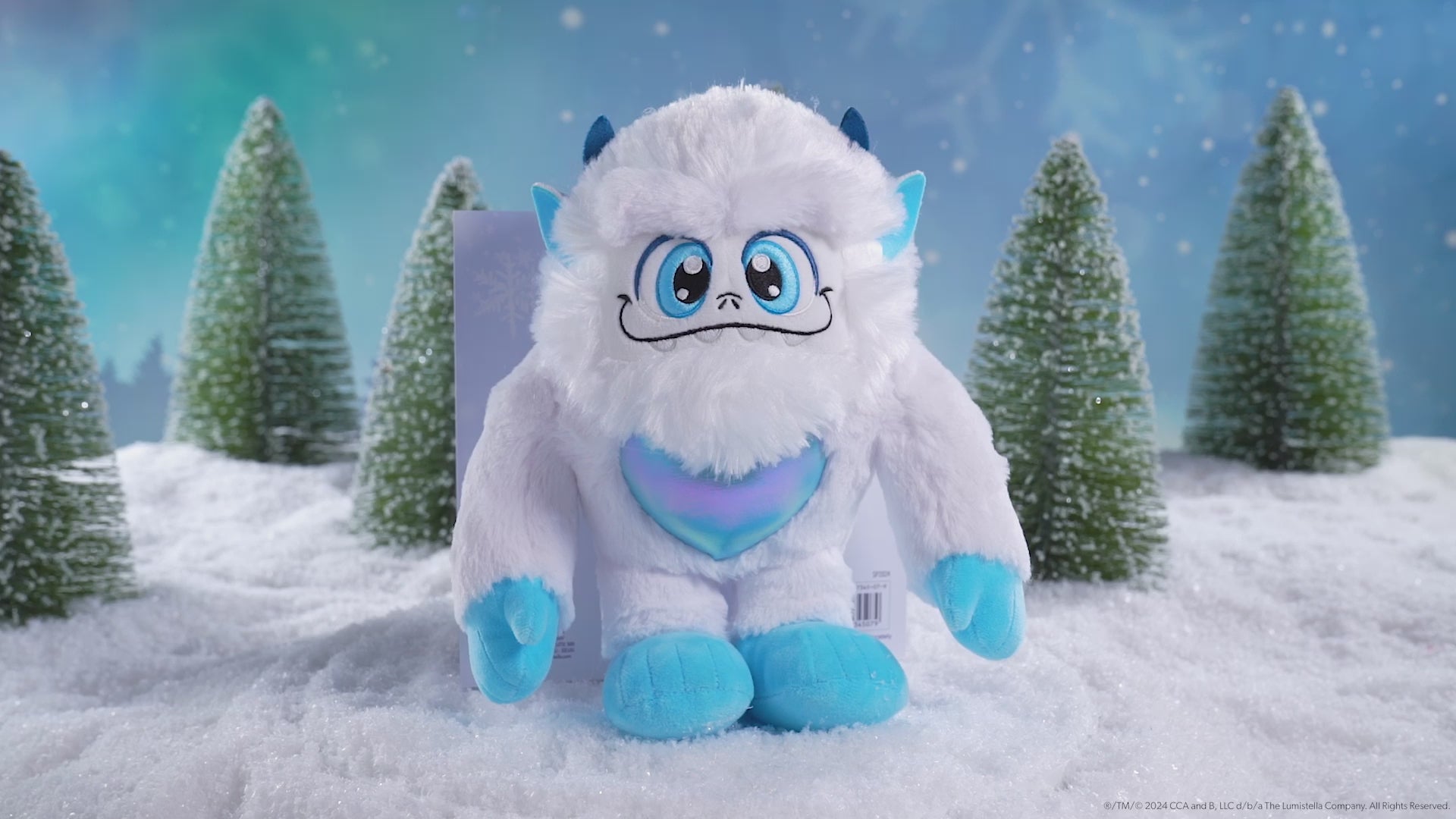 Little Grunt Plush Yeti and Book, spinning around in this product video to give customers a 360 degree view of the product