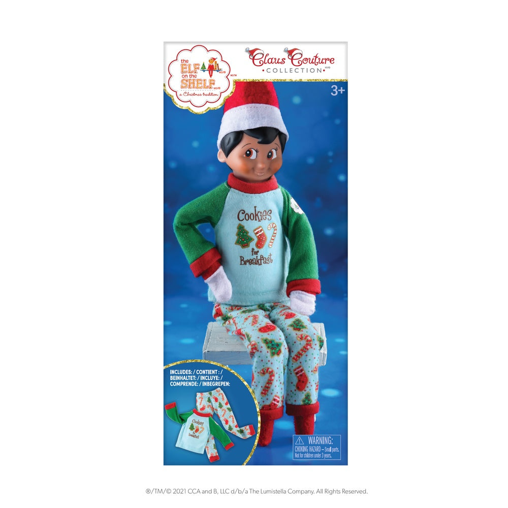 Pjs for elf on the online shelf