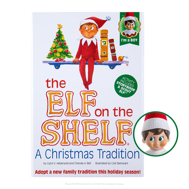 Elf On The Shelf Scout Elf and Christmas Tradition Box Set