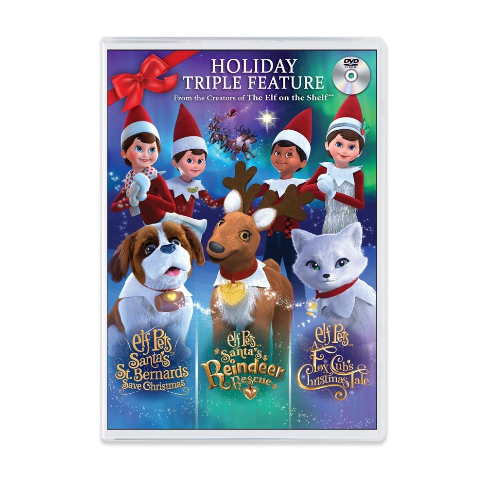 Elf Pets Tri-Pack BluRay/DVD: Front of Packaging