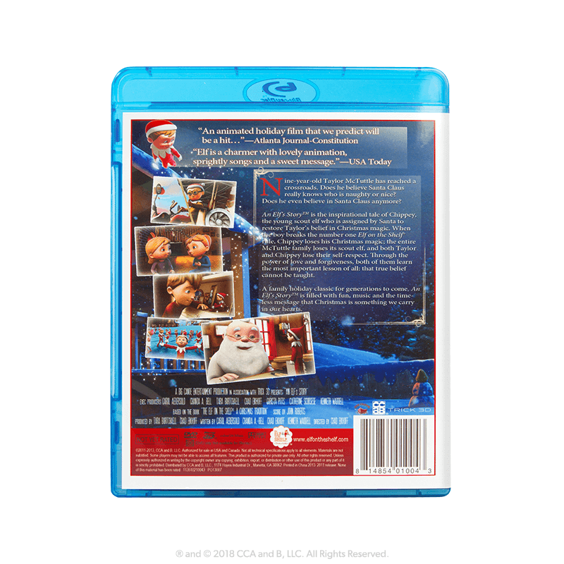 An Elf's Story® Blu-ray + DVD: Back of Case